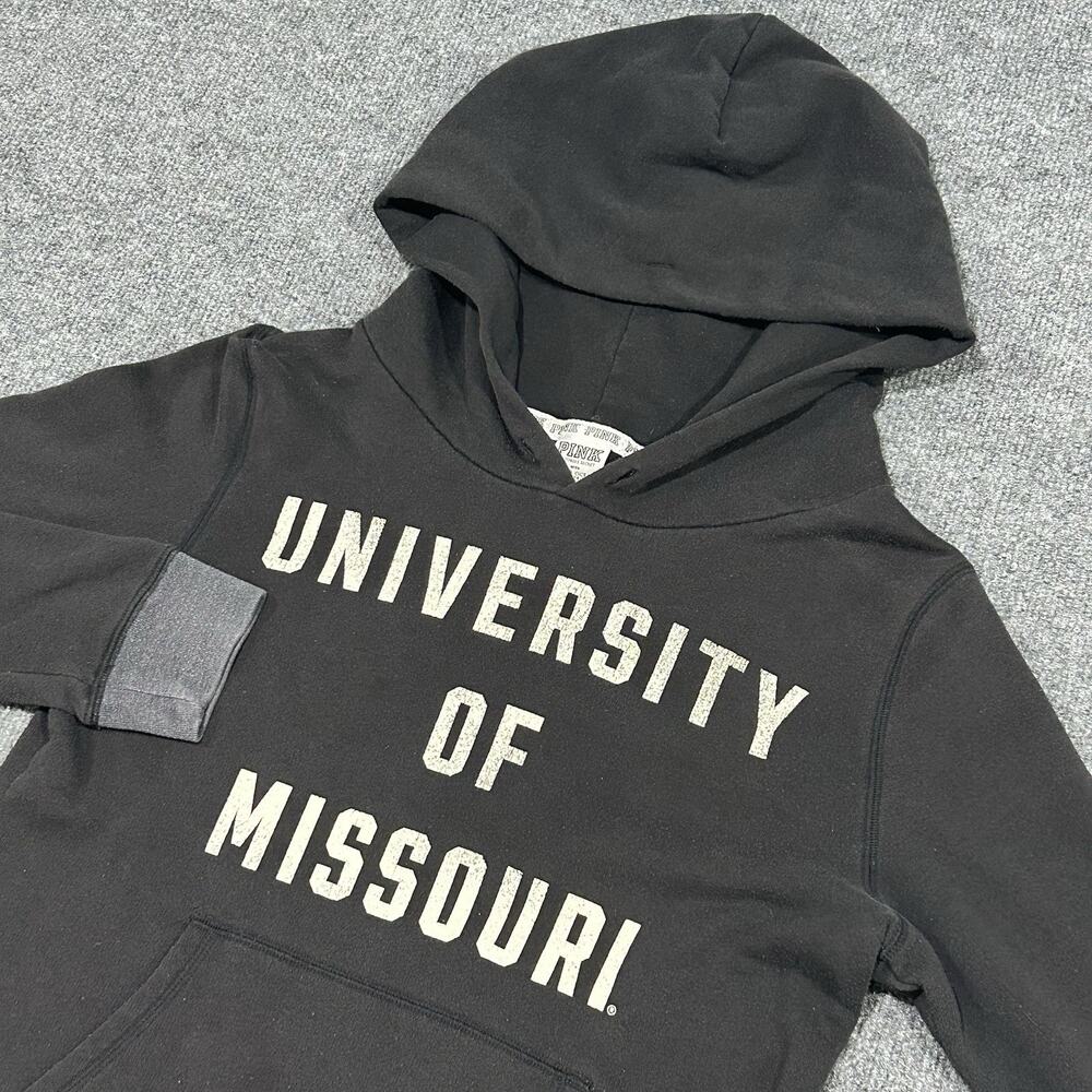 Victoria's Secret PINK University of Missouri Tigers Hoodie Black Gray Women’s M